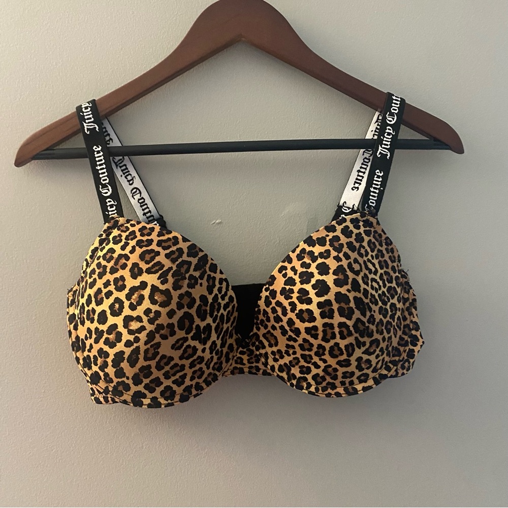 Juicy Couture Black and Tan Leopard Intimates